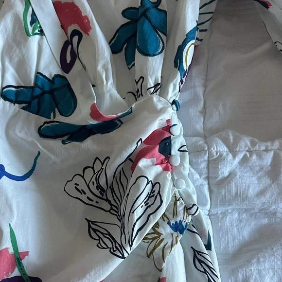 Anthropologie Asymmetrical Floral Dress - Multicolor - Picture 6 of 6